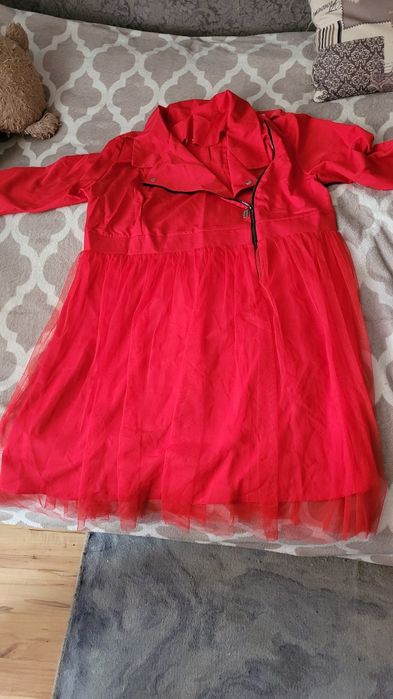 Платье женское красное