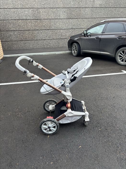 Hot mom коляска серая