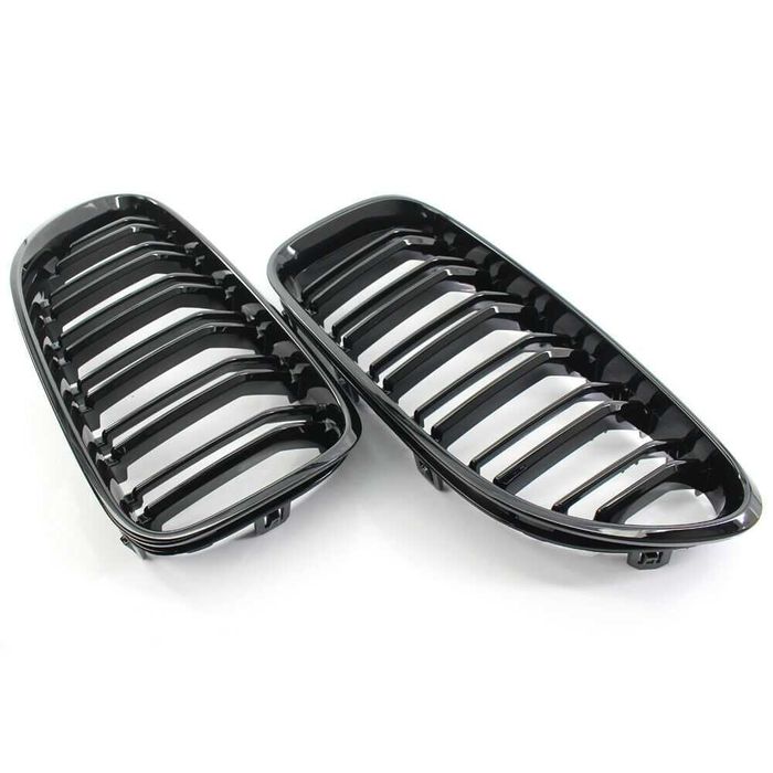 Grila dubla sport tuning BMW F06 F12 F13 M LOOK negru lucios NOU