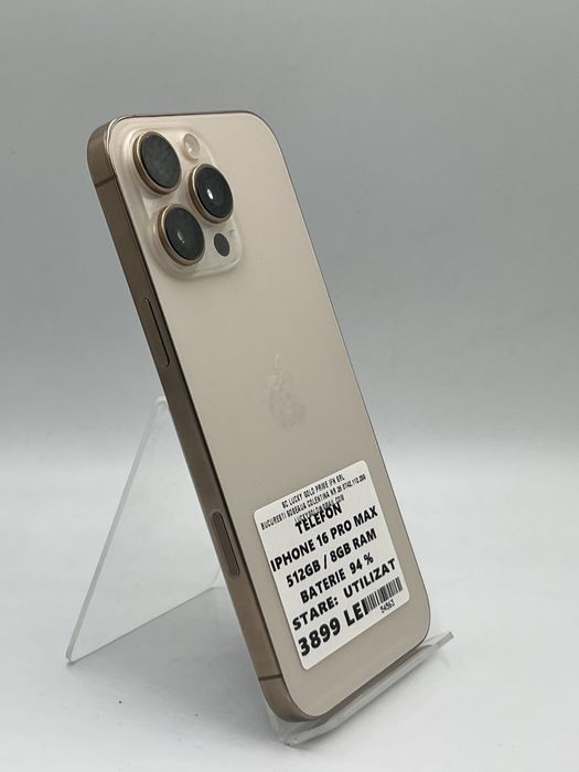 Amanet LuckyGold Colentina / Iphone 16 Pro max 512gb/8gb ram 94% baterie #54563