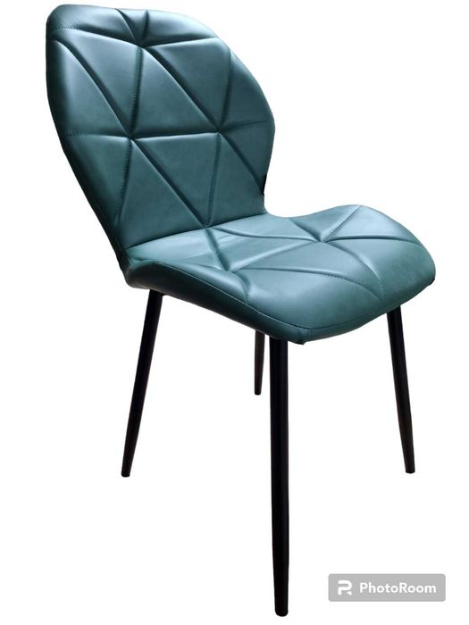 Трапезен стол Мелина PU зелен