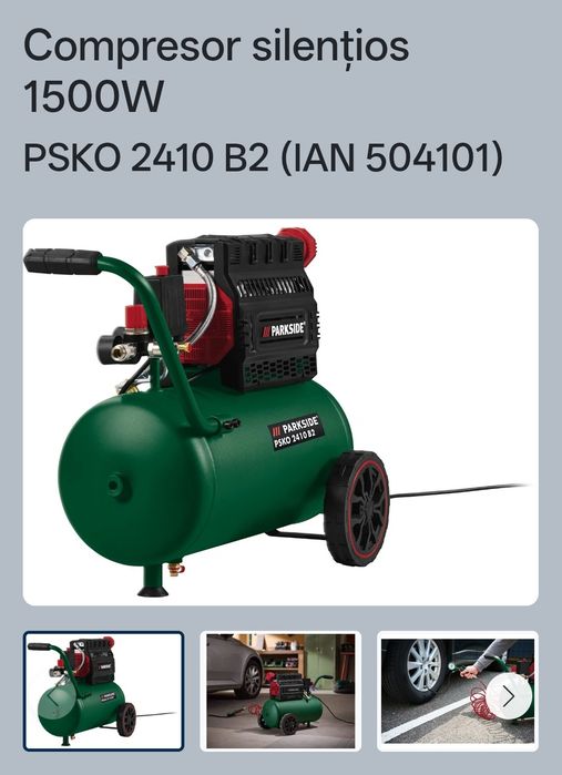 Compresor aer parkside Nou sigilat utilaj nou