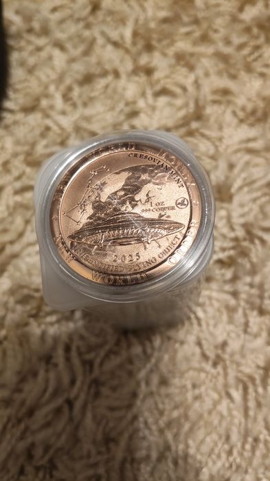 Moneda  de 1 oz din cupru 999