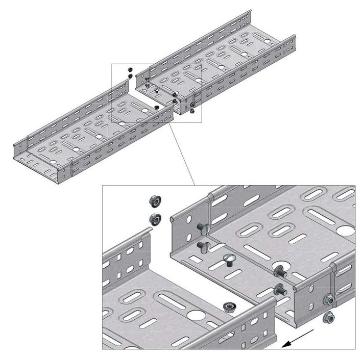 Trasee metalice perforate |Jgheab sârmă| Scări cablu Preț distribuitor