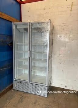 Vitrină Frigorifică Verticală Dublă 120x70x210 cm | LED | Răcire Ventilată | R290 | Magazin/Băuturi