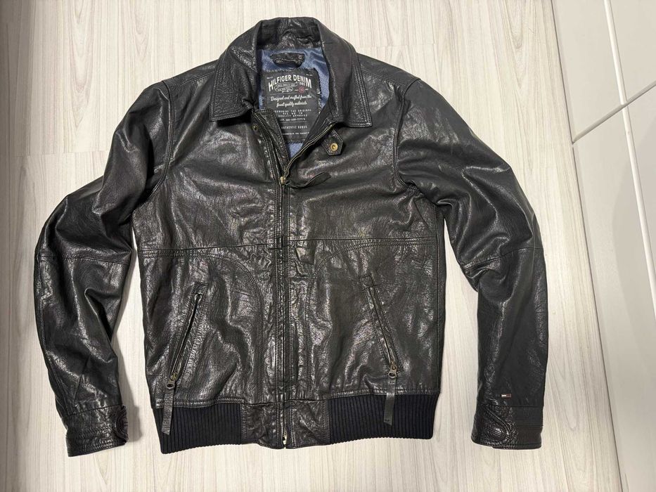 ''Tommy Hilfiger''оригинално мъжко кожено яке Л размер