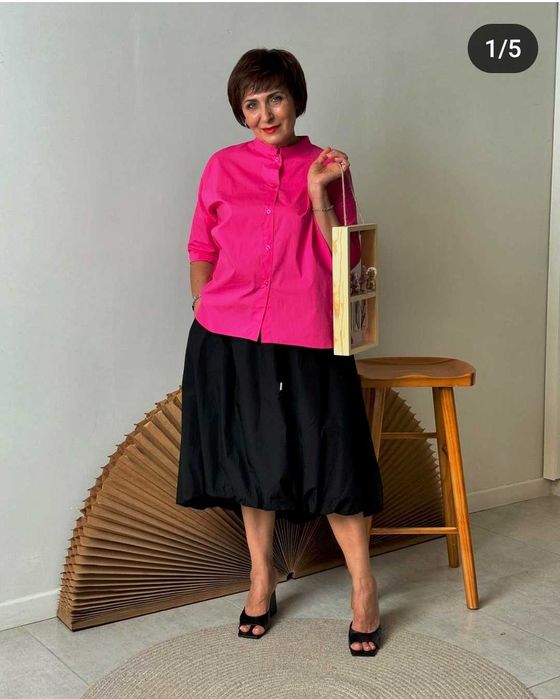 Новая льняная блуза/туника Италия