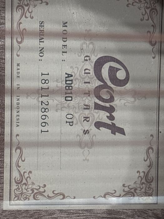 Гитара AD810 OP новая, белая