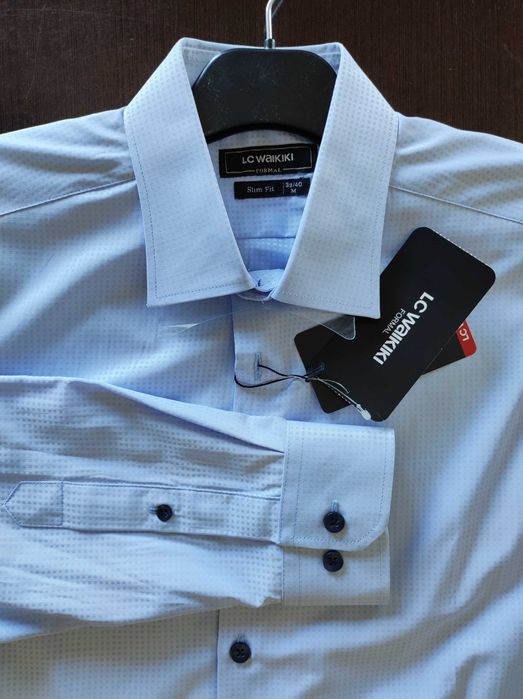 5 camasi elegante LC Waikiki, slim fit, mar. S/M(38), noi, cu eticheta