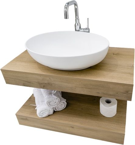 PVC плот за баня дъб