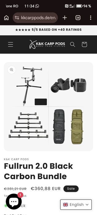 Rod Pod- K&K CARP PODS - full carbon