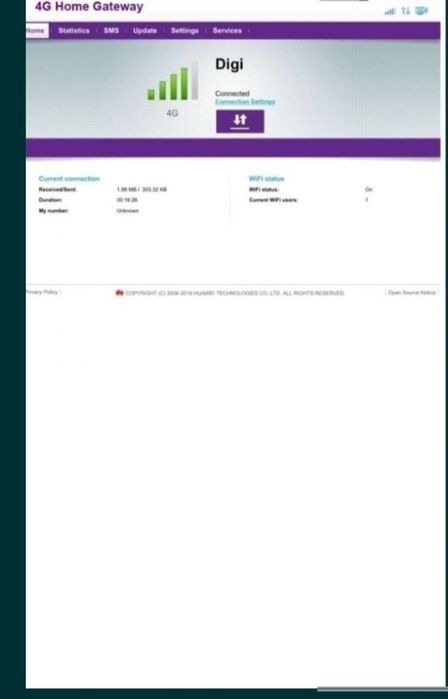 Huawei E5186s LTE 4G CPE CAT6 Sim 300Mbs router SIM Digi-decodat