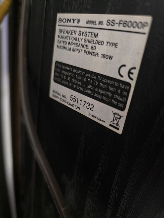 Statie sony str dg-520 + 2 boxe sony 180 w