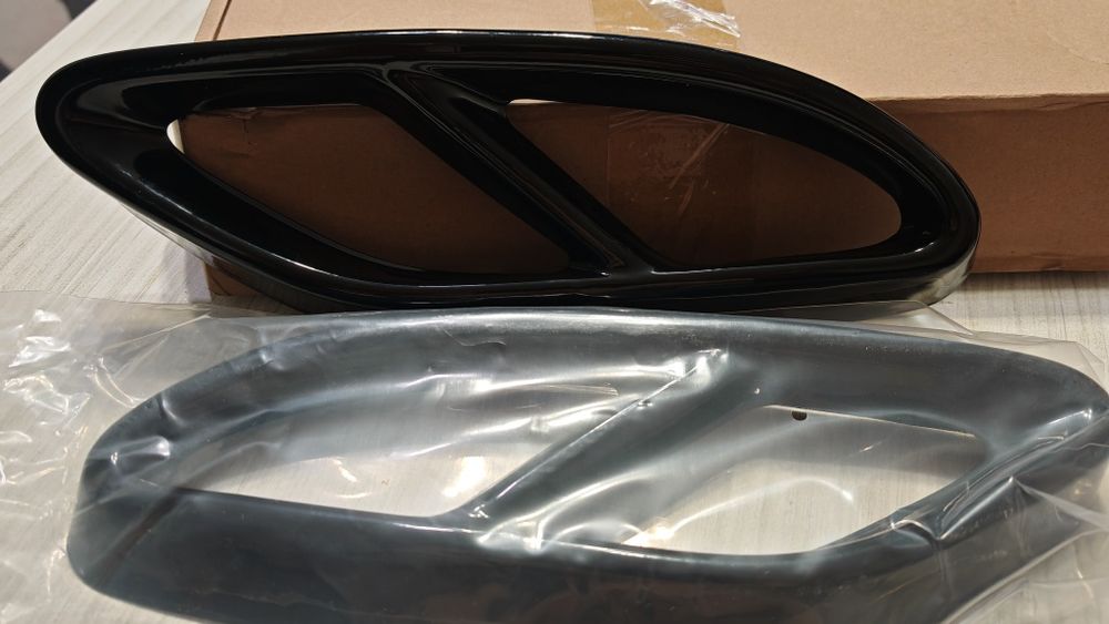 Мерцедес стикери двойни накрайници за ауспух C/E - клас