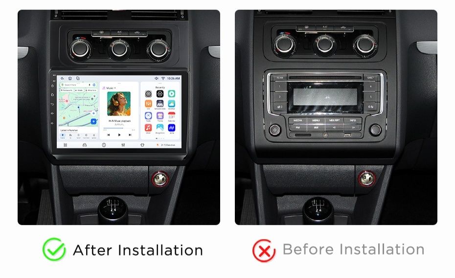 Navigatie Android dedicata VW Touran (2010-2015)