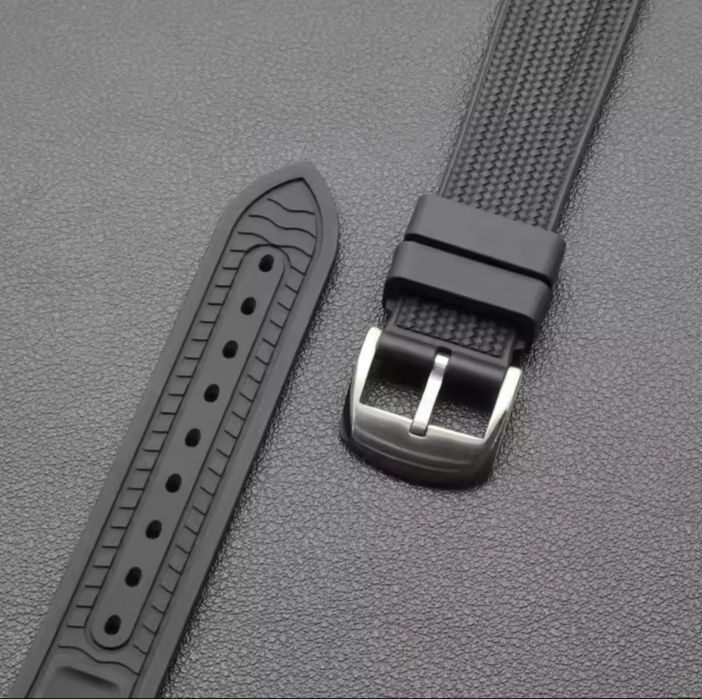 Силиконова FKM каишка за часовник 21 мм и 22 мм