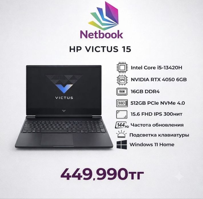 Новые victus | RTX 4050 | Core i5-13420H