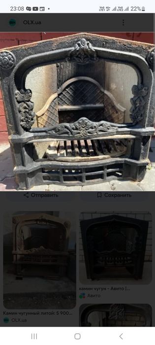 Камин чугунный разборный