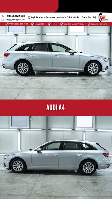 AUDI A4 AVANT B8 Fab09.2016 Înmatriculat RO Diesel 150CP Automat Piele