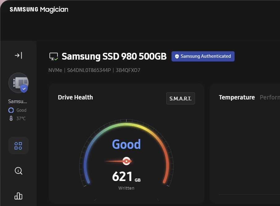 SSD Samsung 980 500GB, NVMe, M.2 - MZ-V8V500BW
