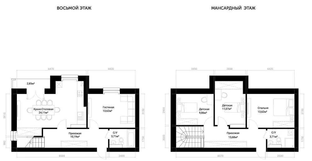 5-комнатная квартира в жк Qushbegi  Golden House Яккасарай 109м2 ;