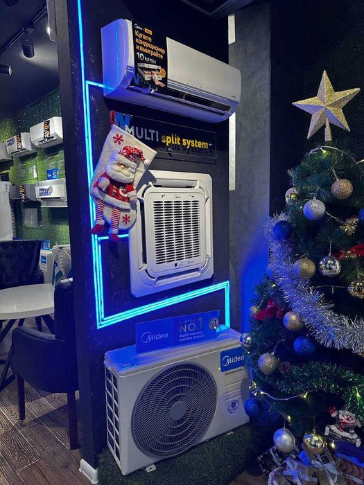 Multisplit invertor Midea sistema kafolat montaj bepul dostavka