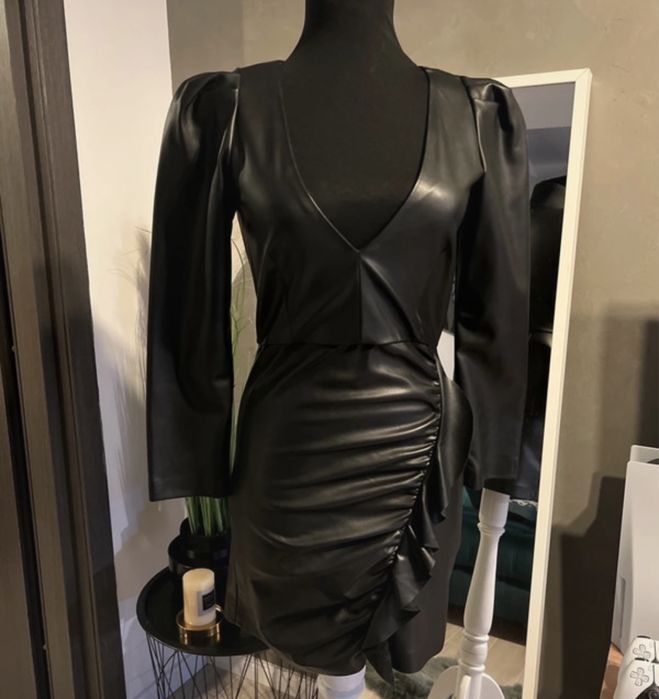 Rochie mini Zara piele