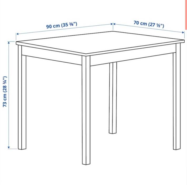 Стол Икеа Ikea деревяный