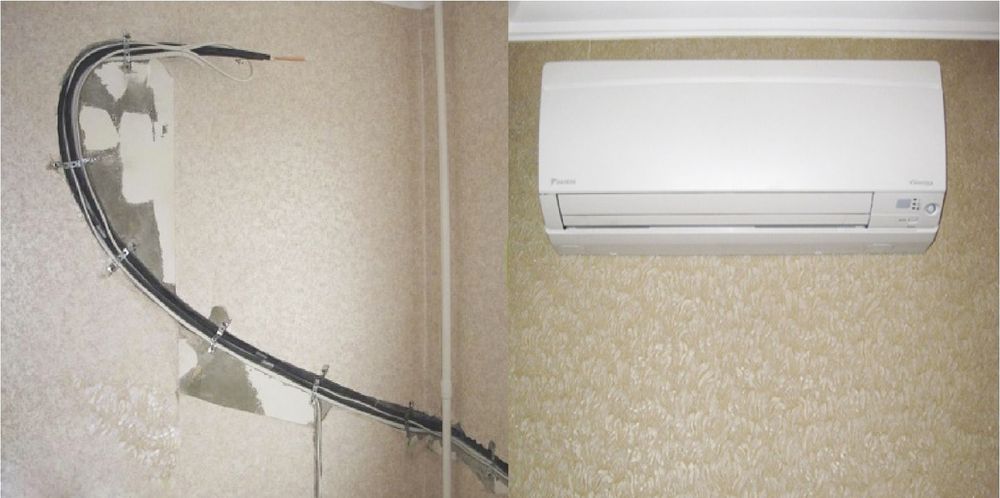 Ustanovka konditsioner remont profilaktika demontaj freon quyish