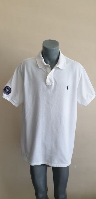 POLO Ralph Lauren Wimbledon Pique Cotton / 2XL ОРИГИНАЛ! Мъжка Тениска