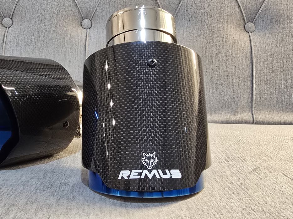 Tips evacuare auto carbon Remus inox finala ornament toba BMW VW Ford