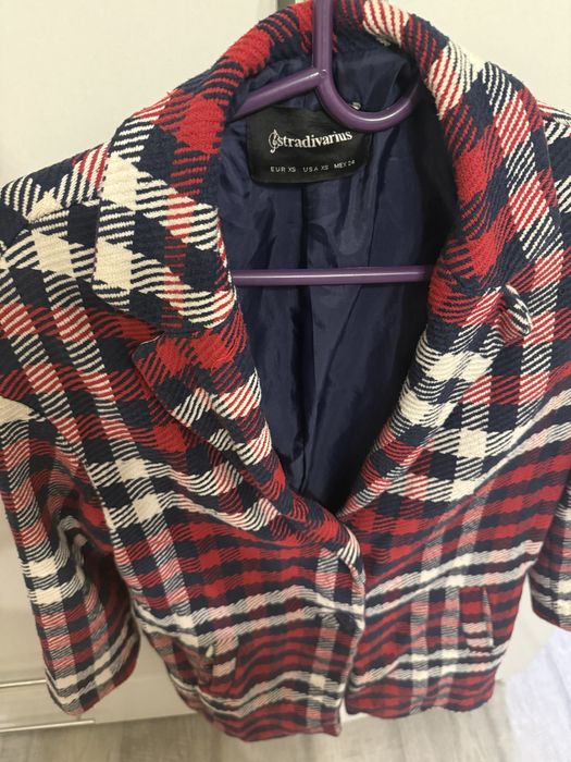 Пальто stradivarius  в клетку