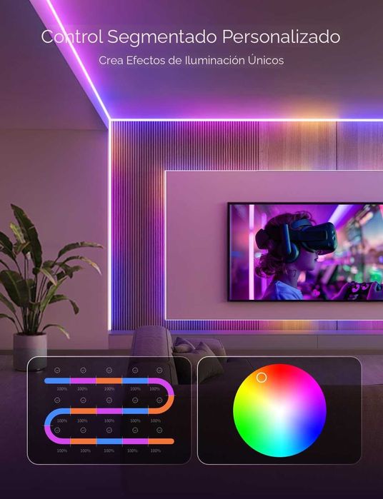 ЧИСТО НОВО Govee COB LED лента Pro, 3 метра LED светлини съвместими...