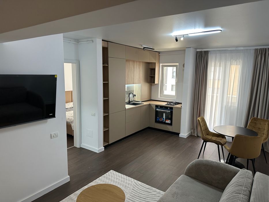 Apartament tip studio de închiriat, complet mobilat și utilat (prima închiriere)