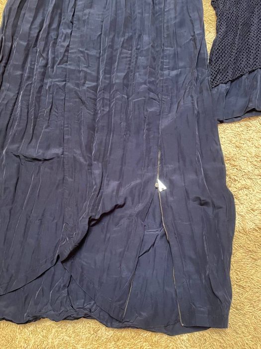 Костюм синий, кофта и юбка в пол (новый)