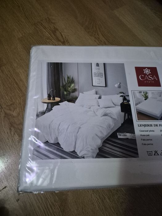 Lenjeri de pat din 6 piese, cearceaf cu elastic
