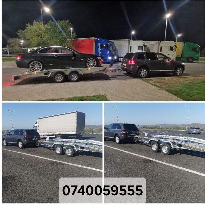 Tractări/ Transport Aeroport/ Închiriere Platformă auto 4,5m