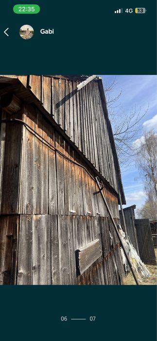 Se Vinde  lemn/casa/sura vechi pentru Relocare/refolosinta