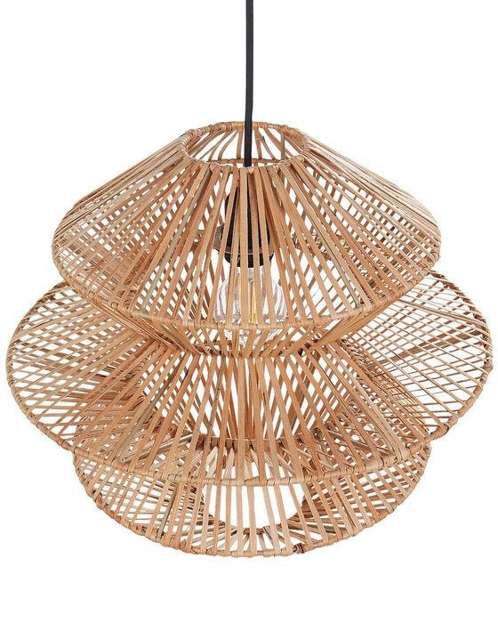 NOU Lustră "ANDUKI", ratan natural