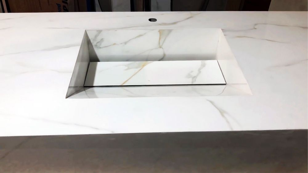 Раковина из керамогранита