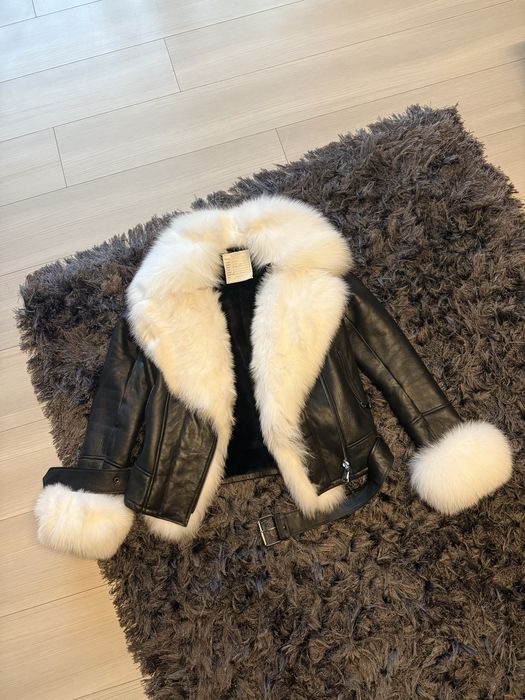 Cojoc din piele cu blana naturala