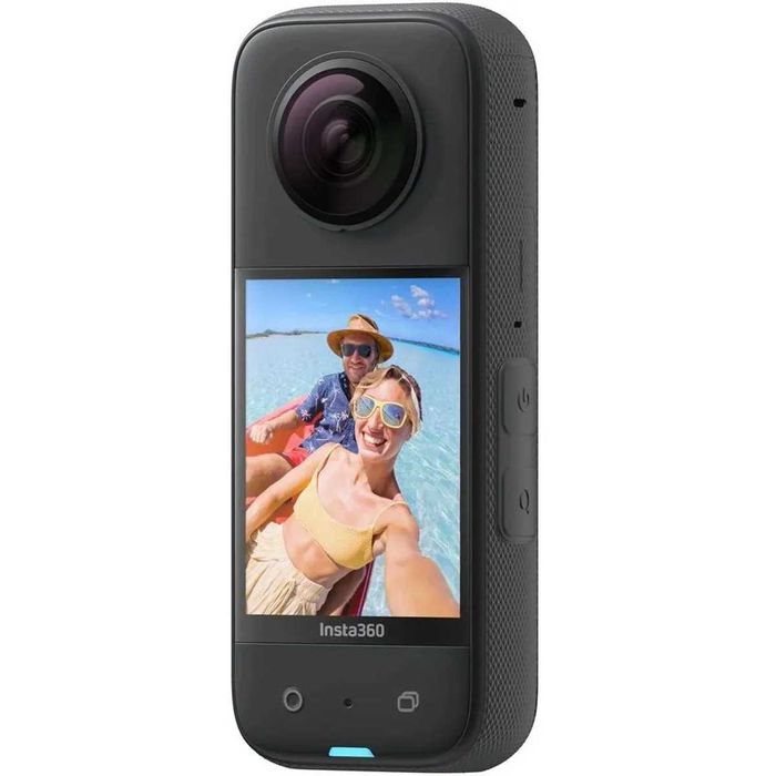 Bundle cameră de acțiune Insta360 One X3 5.7K, 360°, Negru
