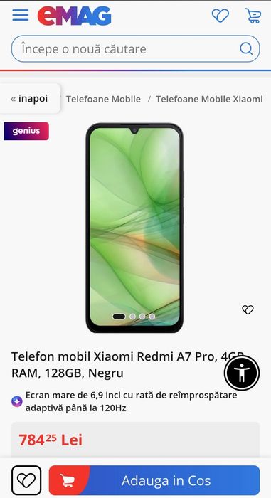 XIAOMI Redmi A7 Pro 4G Black 4+4/128 GB sigilat !