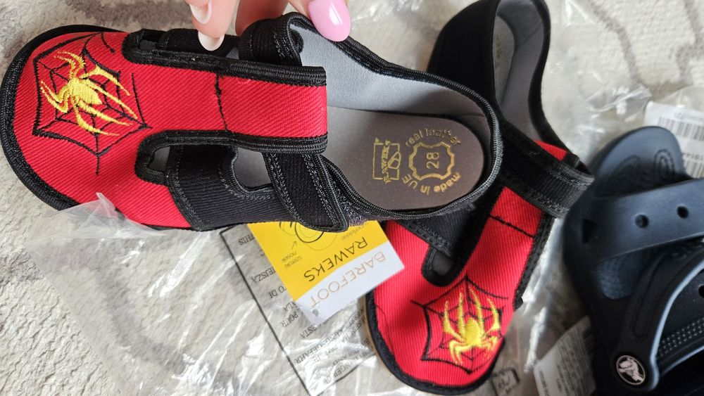 Geox 27, Crocs 10, Barefoot 28, Pegres 27, Tikk 27i