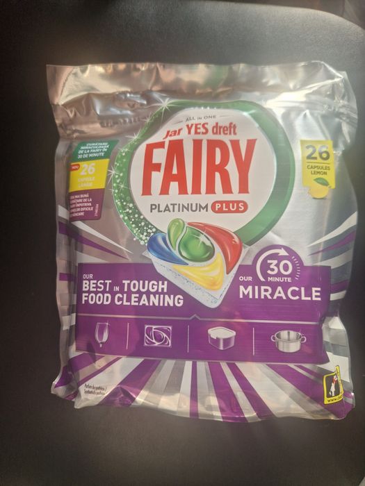 capsule fairy platinum plus miracle masina de spalat vase