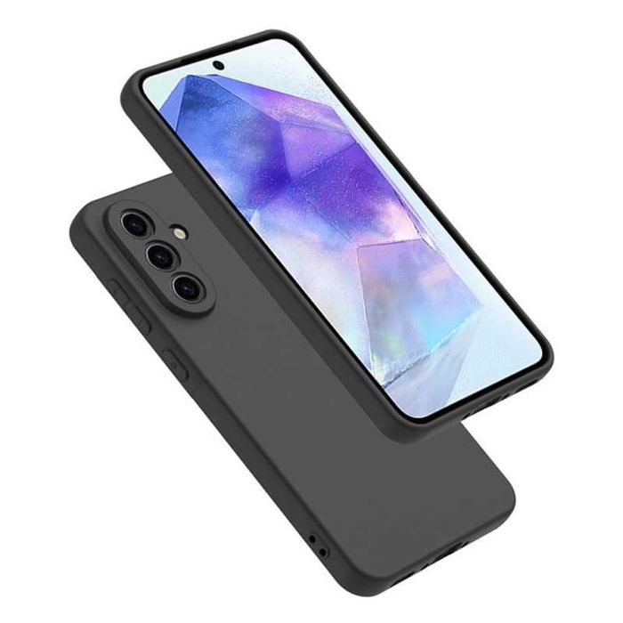 Samsung Galaxy A56 5G - Силиконов Черен Кейс Гръб MATT
