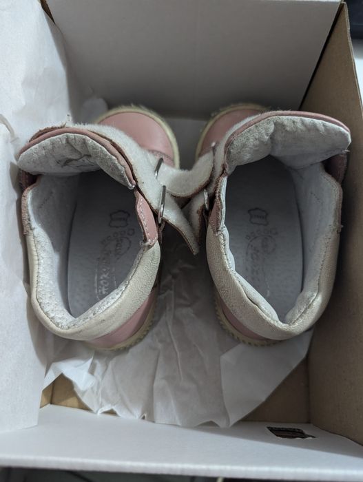Ghete copii din piele roz, mărimea 21, marca Hokide Kids