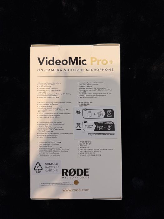 Rode VideoMic Pro Plus Nou Sigilat Microfon On Camera