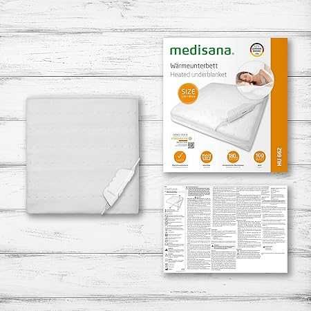 Единично електрическо одеяло Medisana HU 662, с Oeko-Tex® Standard 100 материя + Tермометър Ecomed TM 60 E
