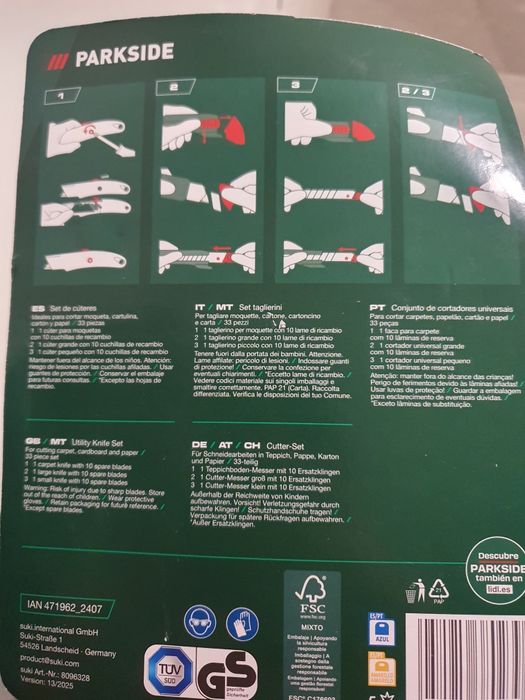 Set cutter parkside